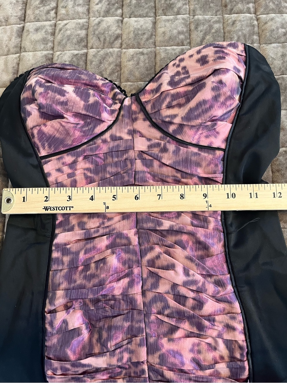 Bebe Purple Pink Lace Bodycon Mini Dress XS Homecoming Semi Formal Y2K - Picture 3 of 6